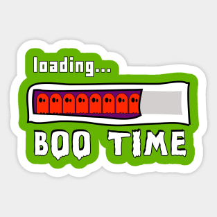 Boo Time Loading Bar - Ghostly Anticipation No 2 Sticker